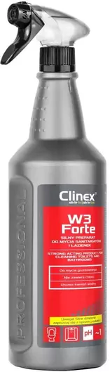 Καθαριστικό Spray Μπάνιου Clinex W3 Forte Λεκάνης 1lt