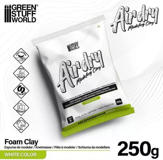 Gsw Air Dry Foam Clay White 250g