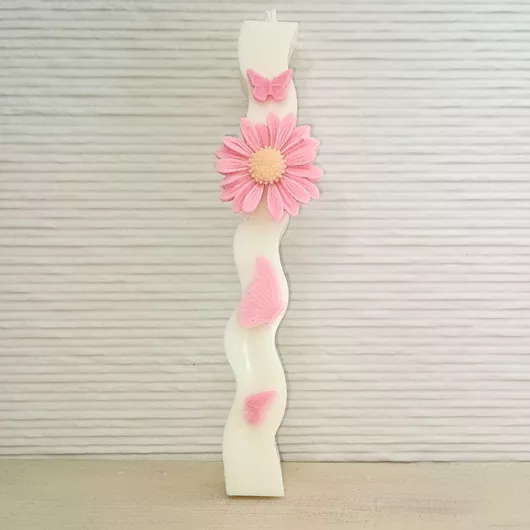 Λαμπάδα Φυτικό Κερί Αρωματική Μαργαρίτα Ροζ | Manufacturer:  | MPN:  | Διαστάσεις:  | Ποσότητα: 1 | Χρώμα: Ροζ