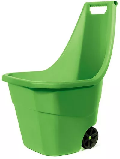 Καρότσι Κήπου Μεταφοράς Ξύλων Πλαστικό Δίτροχο 55lt 61x55x84cm πρασινο