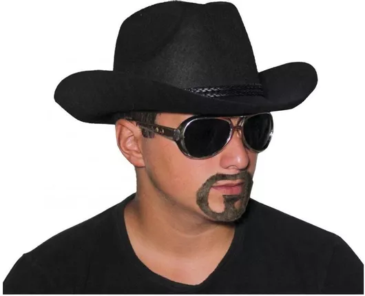 Ενηλίκων Αποκριάτικο Καπέλο Μαύρο (1 τεμάχιο)