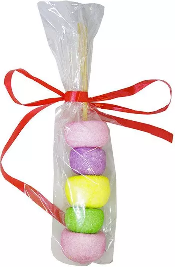 Καλαμάκι Marshmallows Γκόλφ Πράσινο Κίτρινο Ροζ Μοβ Χωρίς Γλουτένη 30g Συσκευασία