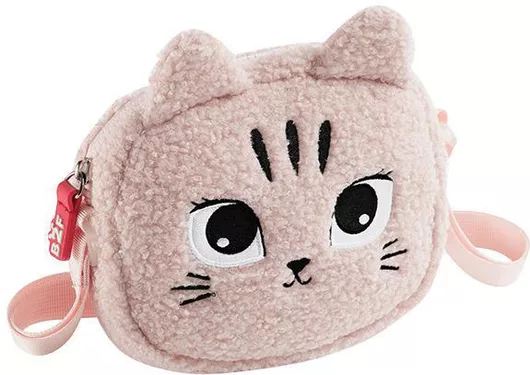 Miquelrius Τσαντακι Πορτοφόλι 17.5x16x3.5cm B2fun Fluffy Γατακι Ροζ