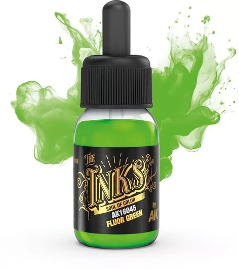 Χρώμα Μοντελισμού AK Interactive Fluor Green 30ml