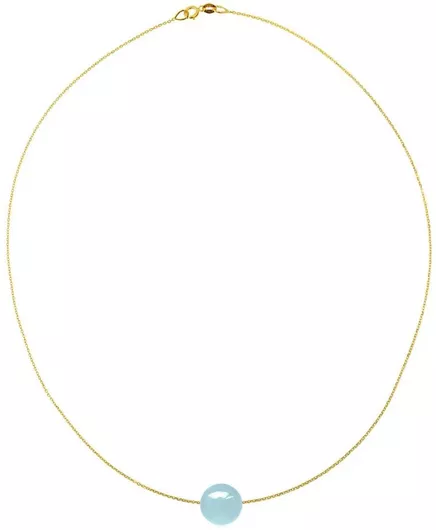 Κολιέ Aqua Κ14 Χρυσό Αλυσίδα F124237aq