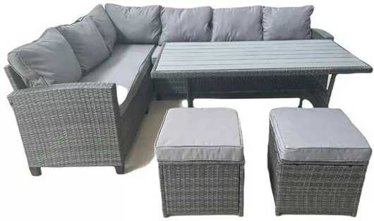 Σετ Σαλονιού Εξωτερικού Χώρου Sifnos Γκρι 4 τεμαχίων