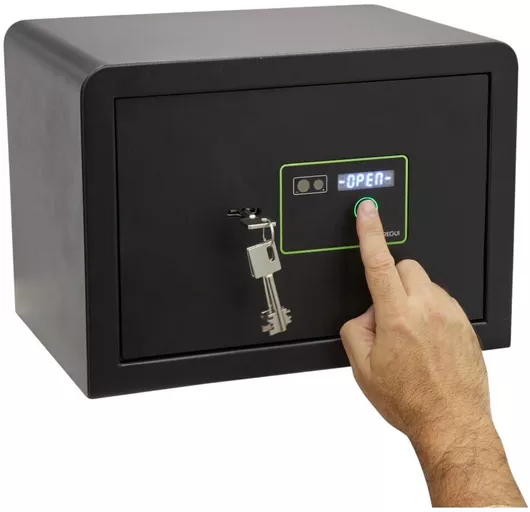 Χρηματοκιβώτιο Arregui 630520 με Κλειδί & Δακτυλικό Αποτύπωμα  30.8x30x27cm