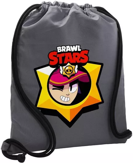 Παιδική Τσάντα Πλάτης Koupakoupa Brawl Stars Fang 48x40cm Γκρι
