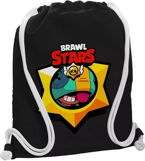 Παιδική Τσάντα Πουγκί Koupakoupa Brawl Stars Leon 48x40cm Μαύρο
