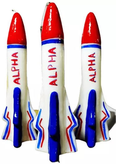 Πασχαλινή Λαμπάδα Πύραυλος 001896 24x5.5x7cm