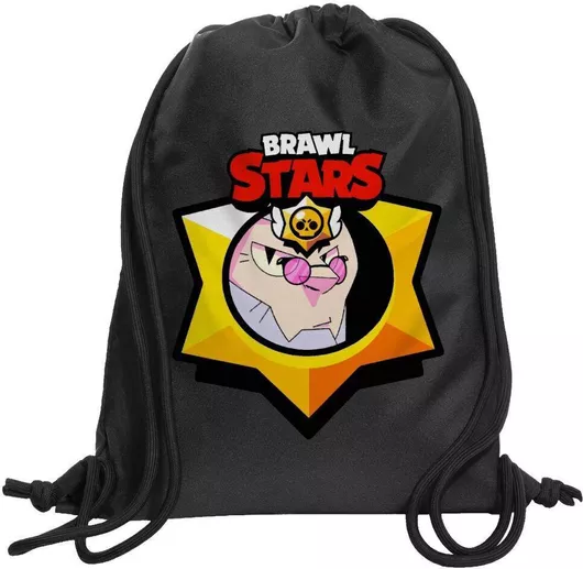 Παιδική Τσάντα Πουγκί Koupakoupa Brawl Stars Byron 48x40cm Μαύρο