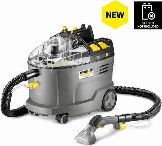Σκούπα Στερεών Karcher Puzzi 9 / 1 Bp 575W με Κάδο 9lt Γκρι