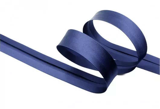 Ρέλι Λοξό Σατέν Μπλέ 20mm