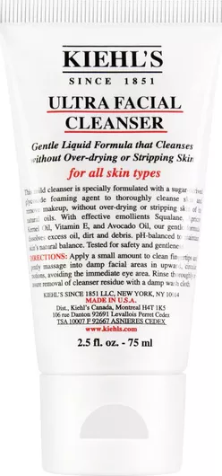 Kiehl's Ultra Facial Cleanser Gel Καθαρισμού Προσώπου 75ml