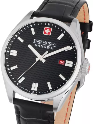 Ανδρικό Ρολόι Swiss Military Hanowa Roadrunner ΜπαταρίαςΜαύρο Χρώμα