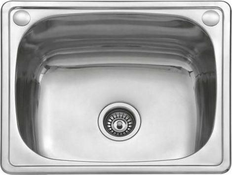 Νεροχύτης Κουζίνας Karag BL 613 Inox 60x50cm Ασημί