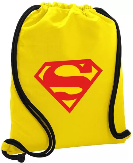 Παιδική Τσάντα Πλάτης Koupakoupa Superman 48x40cm Κίτρινο