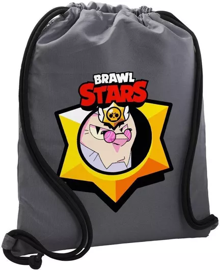 Παιδική Τσάντα Πλάτης Koupakoupa Brawl Stars Byron 48x40cm Γκρι