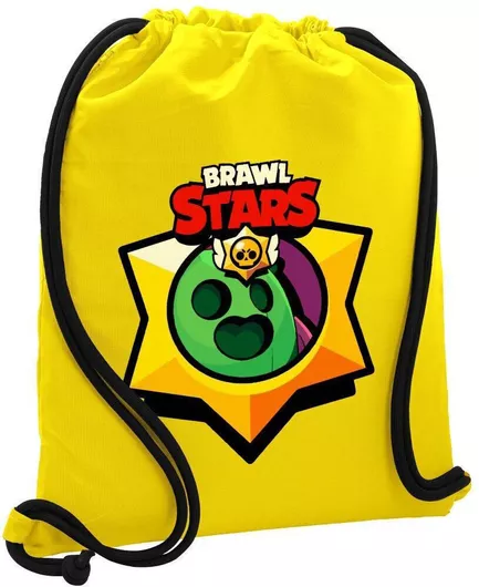 Παιδική Τσάντα Πλάτης Koupakoupa Brawl Stars Spike 48x40cm Κίτρινο