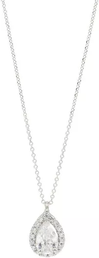 Γυναικείο Κολιέ Q-Jewellery με σχέδιο ΔάκρυΛευκόχρυσο 14Κ