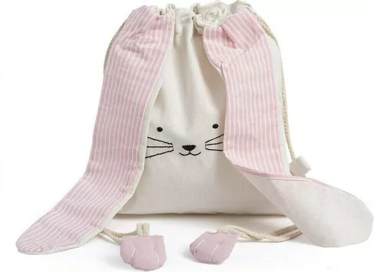 Παιδική Τσάντα Πλάτης Παρίσης Bunny Ροζ