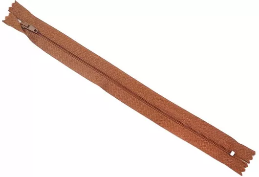 Φερμουάρ Σπιράλ Λεπτό 25cm Καφέ