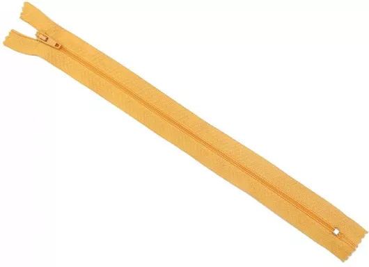 Φερμουάρ Σπιράλ Λεπτό 25cm Κίτρινο