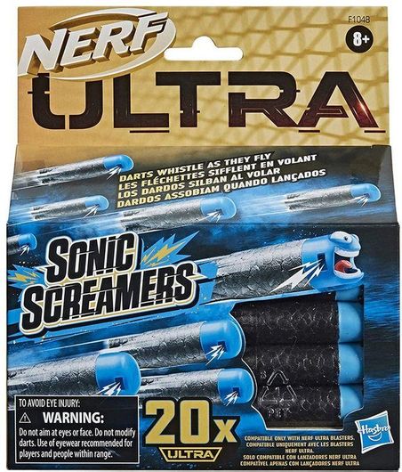 Nerf Hasbro Σφαίρες Sonic Screamers 20 Dart Refill Ultra για 8+ Ετών