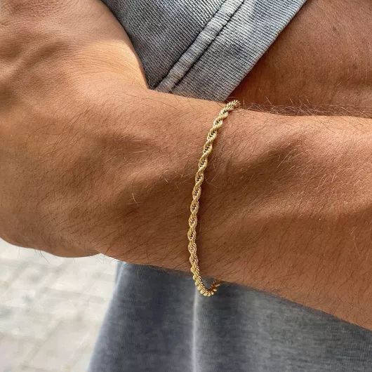 Αλυσίδα Χειρός Goldsmith Στριφτή από Ατσάλι