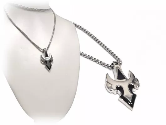 Κολιέ Karmafashion Αντρικό Ατσάλι 304 Αλυσίδα Tribal Ασημί 2412-714