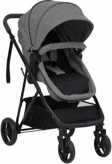 Πολυκαρότσι vidaXL 2 σε 1 από Νεογέννητα Γκρι