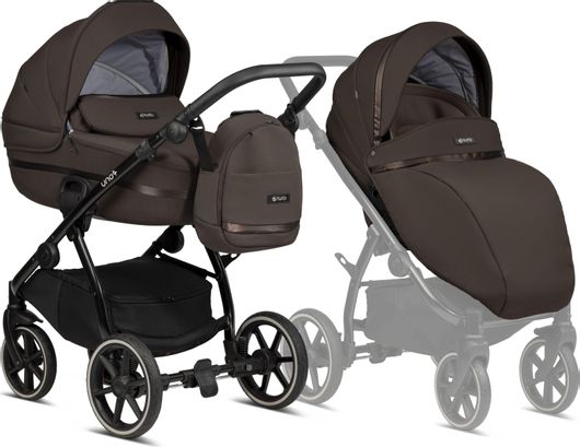 Πολυκαρότσι Tutis 2 σε 1 από Νεογέννητα Καφέ