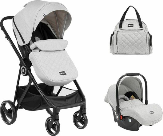 Πολυκαρότσι Kikka Boo Gianni 3 σε 1 από Νεογέννητα Γκρι