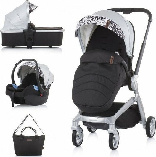 Πολυκαρότσι Chipolino 3 σε 1 από Νεογέννητα Ασημί