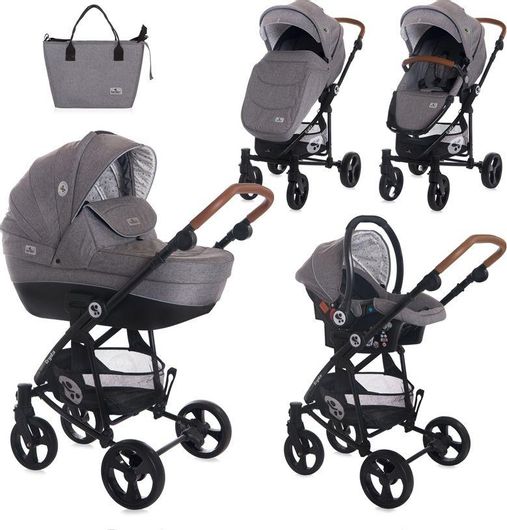 Πολυκαρότσι Lorelli Crysta 3 σε 1 από Νεογέννητα Γκρι