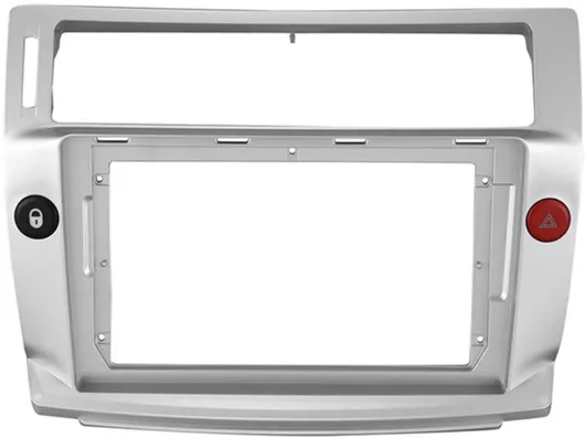 Πρόσοψη Citroen C4 2004 2010 Οθόνη Αυτοκίνητου Ηχοσύστημα Αφής 9" Ιντσών Android Mounting Frame Fascia Car Radio Panel Dash Εργοστασιακού Τύπου Πλαίσιο Πλαστικό