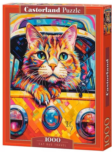 Cat Bus Travel Puzzle 2D 1000 Κομμάτια