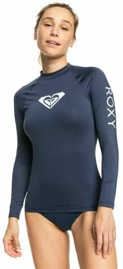 Roxy Whole Hearted Γυναικεία Μακρυμάνικη Αντηλιακή Μπλούζα Μπλε