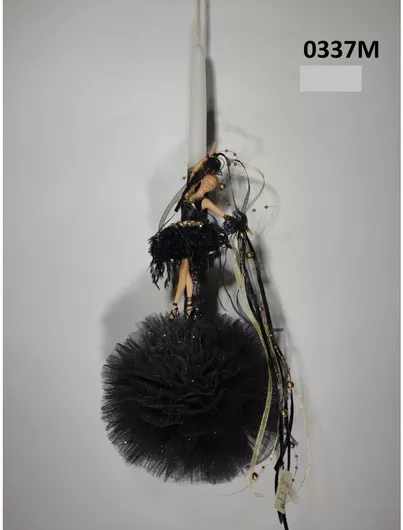 Λαμπάδα Τούλι Τρούφα Place 0337m Φ16 1τμχ Μαύρο