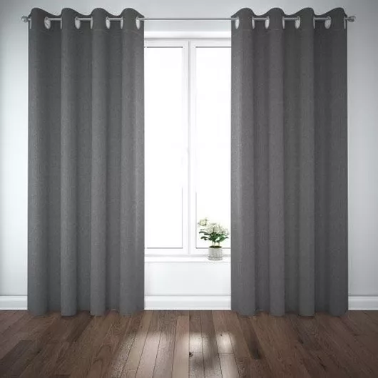 Κουρτίνα Living Project με Τρουκς Sakura Γκρι 150x270cm