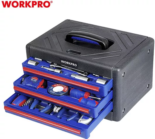 Εργαλειοφόρος WorkPro WP209028 με 3 Συρτάρια & 125 Εργαλεία