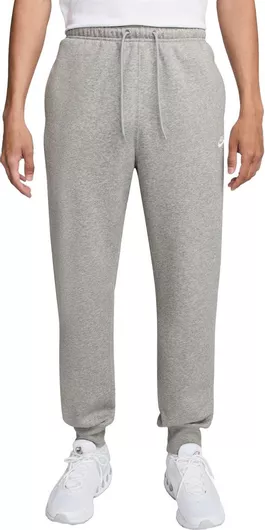 Nike Club Παντελόνι Φόρμας με Λάστιχο Dk Grey Heather / Lt Smoke Grey / White