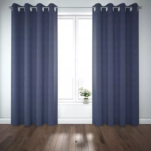 Κουρτίνα Living Project με Τρουκς Efes Μπλε 150x270cm