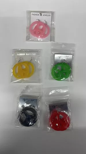 Σκουλαρίκια Σύμβολο Ειρήνης Διαφορετικάτα