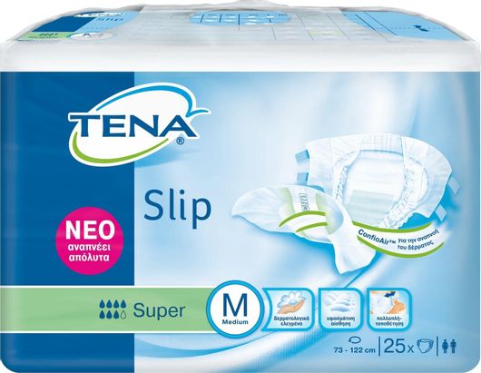 Tena Slip Super Πάνες Ακράτειας Medium 25τμχ