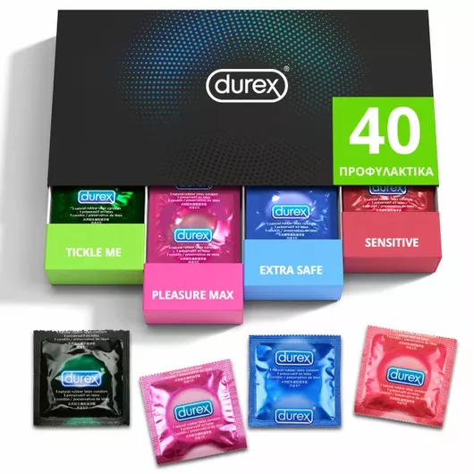 Durex Surprise Me Premium Variety Pack Προφυλακτικά Σετ 40τμχ