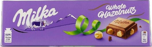 Σοκολάτα Γάλακτος Milka Whole Hazelnut 250gr