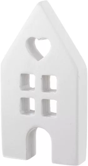 Διακοσμητικό Κεραμικό Σπιτάκι Λευκό 12,5x6,5x1,9εκ Κ834 Nv-1200834-lefko