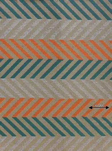 Κουρτίνα Sarlas με Τρουκς Geometric 280x270cm