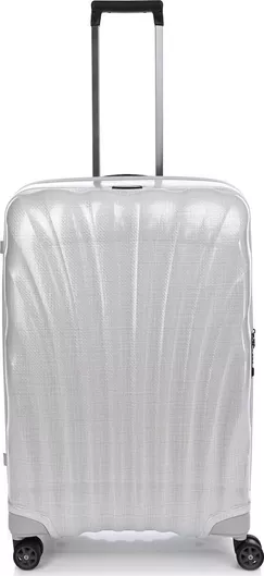 Βαλίτσα Μεγάλη Samsonite C-Lite Spinner 75/28 122861 Ταξιδίου Σκληρή Λευκό με 4 Ρόδες Ύψους 75cm